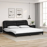 vidaXL Cadre de lit avec matelas "Hvar" noir d'art 80x200 cm