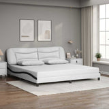 vidaXL Cadre de lit avec matelas "Hvar" noir d'art 80x200 cm