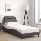 vidaXL Bed Frame "Viana" without Mattress Faux Leather Black 80x200 cm