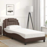 vidaXL Bed Frame "Viana" without Mattress Faux Leather Black 80x200 cm