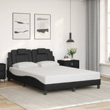 vidaXL Bed Frame "Viana" without Mattress Faux Leather Black 80x200 cm