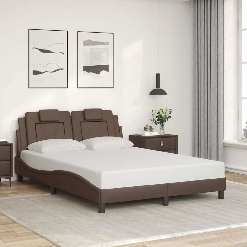 vidaXL Bed Frame "Viana" without Mattress Faux Leather Black 80x200 cm