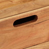 vidaXL Tv-meubel (118-200) x 30 x 40 cm massief hout gerecycled