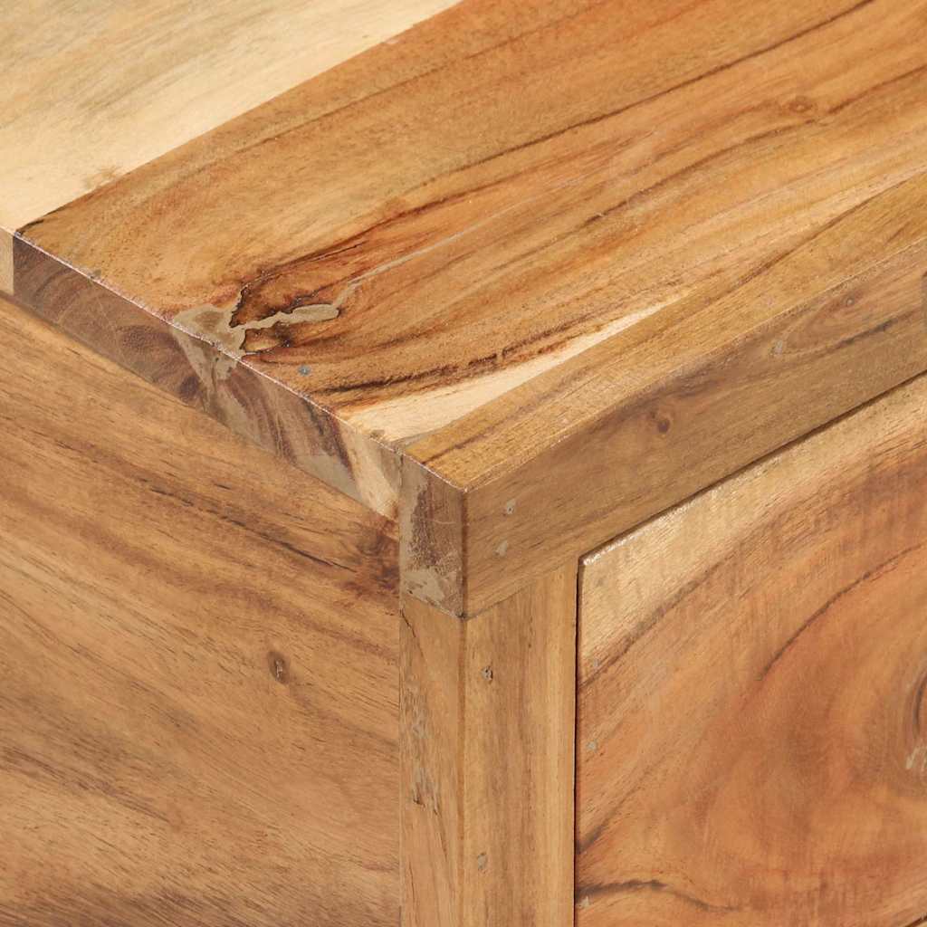 vidaXL Tv-meubel (118-200) x 30 x 40 cm massief hout gerecycled