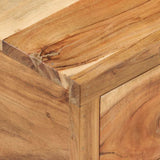 vidaXL Tv-meubel (118-200) x 30 x 40 cm massief hout gerecycled