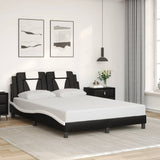 vidaXL Bed Frame "Viana" without Mattress Faux Leather Black 80x200 cm
