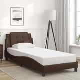 vidaXL Bedframe zonder matras "Zadar" kunstleer zwart 80x200 cm