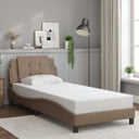 vidaXL Bedframe zonder matras "Zadar" kunstleer zwart 80x200 cm