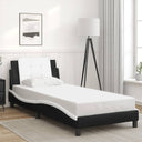 vidaXL Bedframe zonder matras "Zadar" kunstleer zwart 80x200 cm