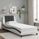 vidaXL Bedframe zonder matras "Zadar" kunstleer zwart 80x200 cm