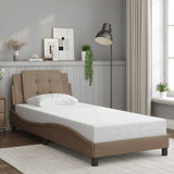 vidaXL Bedframe zonder matras "Zadar" kunstleer zwart 80x200 cm