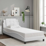 vidaXL Bedframe zonder matras "Zadar" kunstleer zwart 80x200 cm