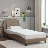 vidaXL Bedframe zonder matras "Zadar" kunstleer zwart 80x200 cm