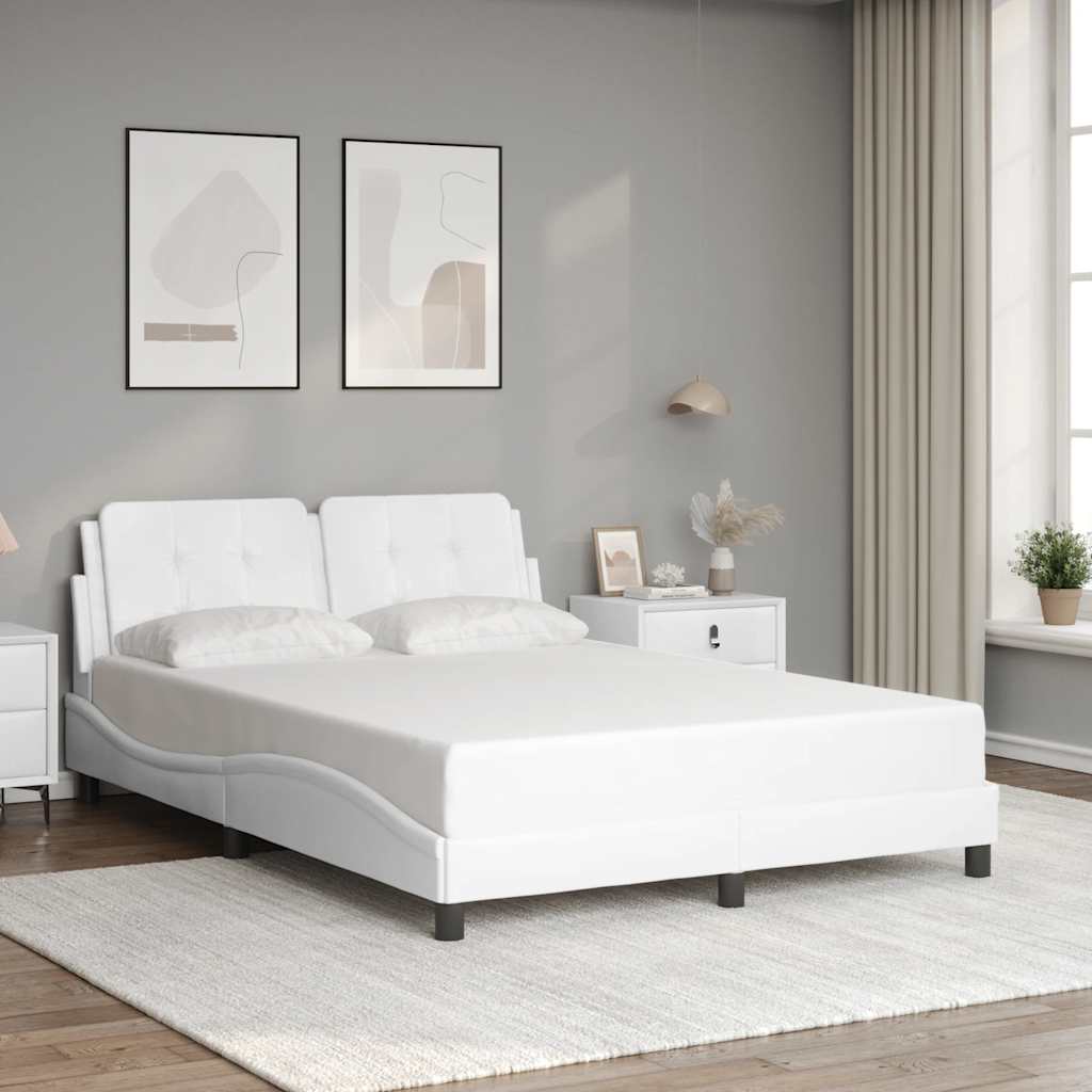 vidaXL Bedframe zonder matras "Zadar" kunstleer zwart 80x200 cm