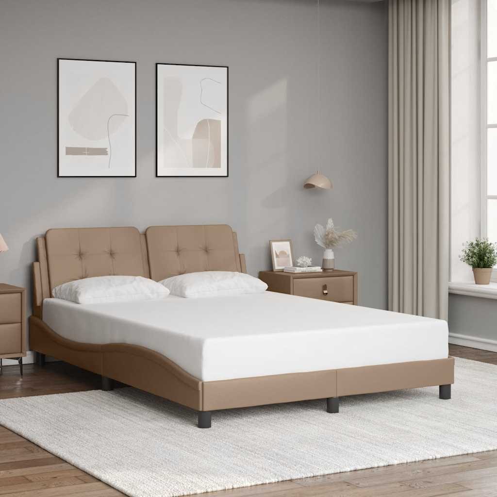 vidaXL Bedframe zonder matras "Zadar" kunstleer zwart 80x200 cm