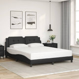 vidaXL Bedframe zonder matras "Zadar" kunstleer zwart 80x200 cm