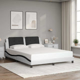 vidaXL Bedframe zonder matras "Zadar" kunstleer zwart 80x200 cm