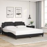 vidaXL Bedframe zonder matras "Zadar" kunstleer zwart 80x200 cm