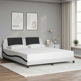 vidaXL Bedframe zonder matras "Zadar" kunstleer zwart 80x200 cm