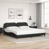 vidaXL Bedframe zonder matras "Zadar" kunstleer zwart 80x200 cm