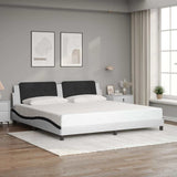 vidaXL Bedframe zonder matras "Zadar" kunstleer zwart 80x200 cm