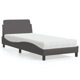 vidaXL Bed met matras "Dover" kunstleer zwart 80x200 cm