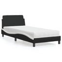 vidaXL Lit avec matelas "Dover" art noir 80x200 cm