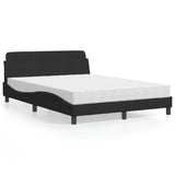 vidaXL Bed met matras "Dover" fluweel lichtgrijs 80x200 cm