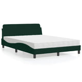 vidaXL Bed met matras "Dover" fluweel lichtgrijs 80x200 cm
