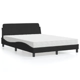vidaXL Bed met matras "Dover" fluweel lichtgrijs 80x200 cm