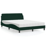 vidaXL Bed met matras "Dover" fluweel lichtgrijs 80x200 cm