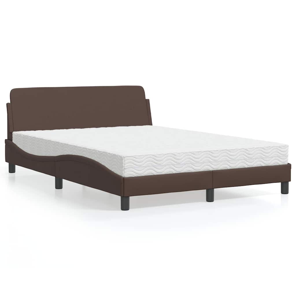 vidaXL Bed met matras "Dover" kunstleer zwart 80x200 cm