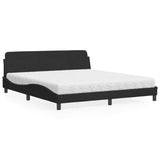 vidaXL Bed met matras "Dover" fluweel lichtgrijs 80x200 cm