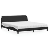 vidaXL Bed met matras "Dover" kunstleer zwart 80x200 cm