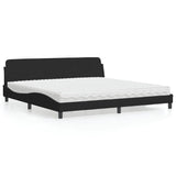 vidaXL Bed met matras "Dover" fluweel lichtgrijs 80x200 cm