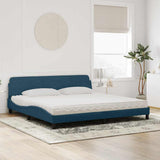 vidaXL Bed met matras "Dover" fluweel lichtgrijs 80x200 cm