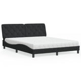 vidaXL Bed met matras fluweel lichtgrijs 80x200 cm