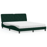 vidaXL Bed met matras fluweel lichtgrijs 80x200 cm