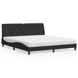 vidaXL Bed met matras fluweel lichtgrijs 80x200 cm