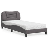 vidaXL Lit avec matelas "Hvar" art noir 80x200 cm