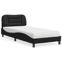 vidaXL Lit avec matelas "Hvar" art noir 80x200 cm