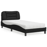 vidaXL Lit avec matelas "Hvar" art noir 80x200 cm