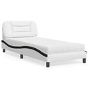 vidaXL Lit avec matelas "Hvar" art noir 80x200 cm