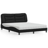 vidaXL Lit avec matelas "Hvar" art noir 80x200 cm