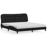 vidaXL Lit avec matelas "Hvar" art noir 80x200 cm