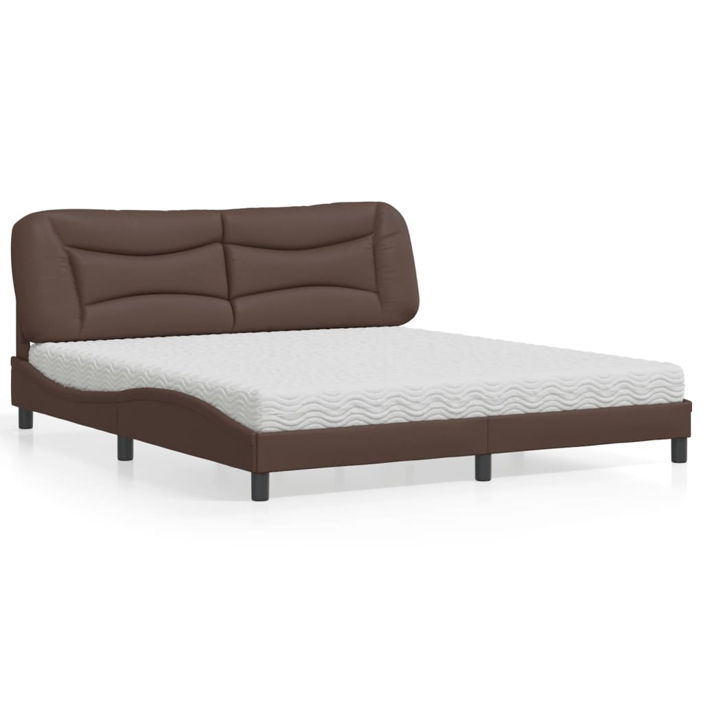 vidaXL Lit avec matelas "Hvar" art noir 80x200 cm
