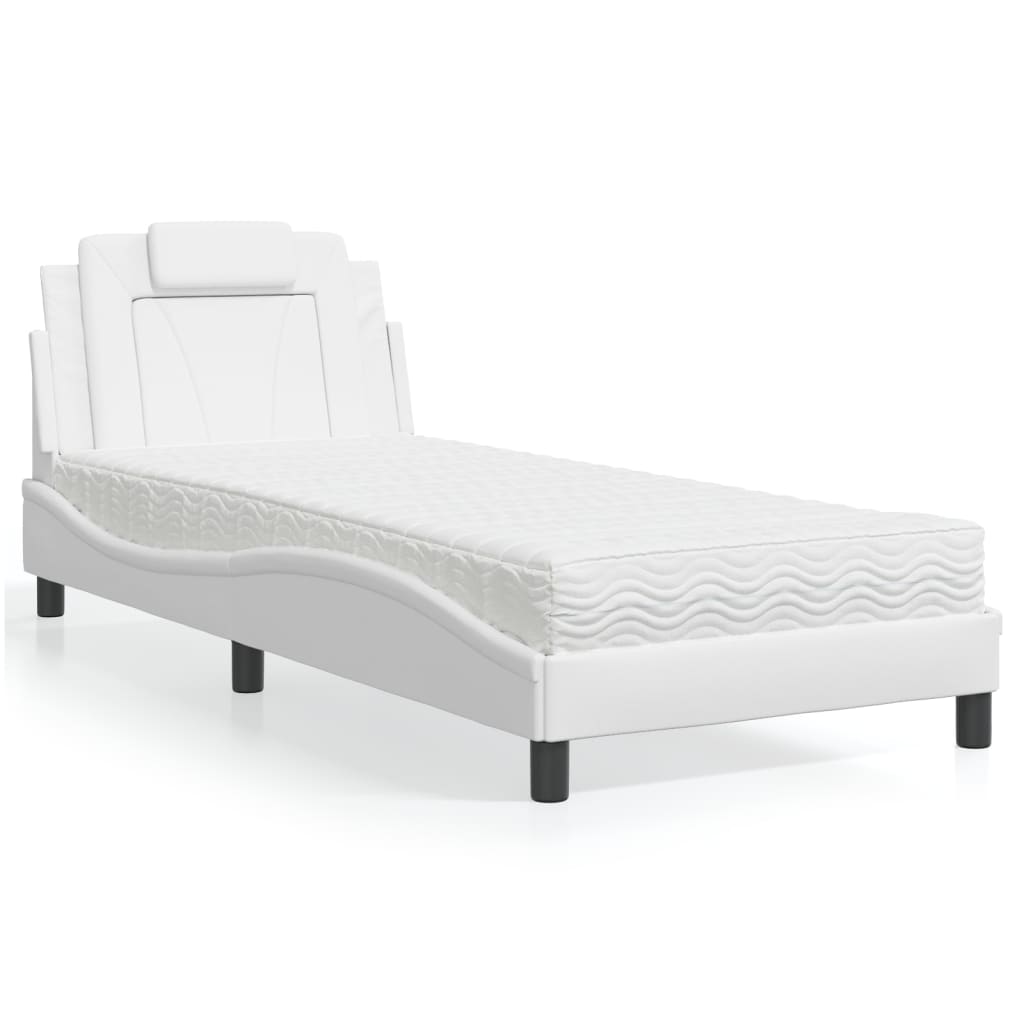 vidaXL Bed "Viana" met matras kunstleer zwart 80x200 cm