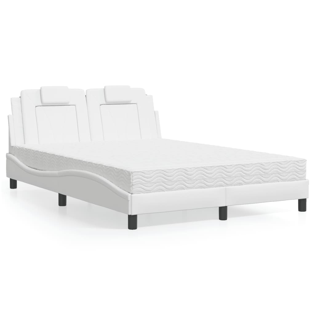vidaXL Bed "Viana" met matras kunstleer zwart 80x200 cm