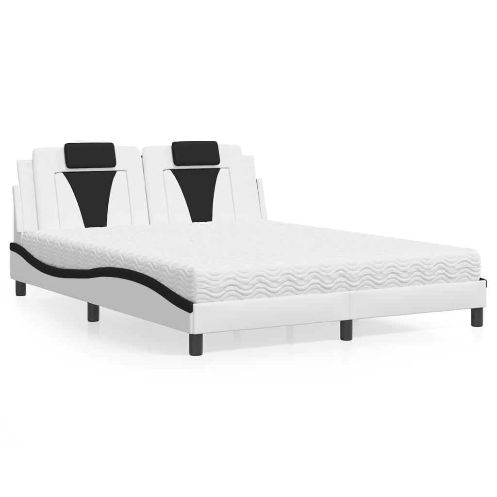 vidaXL Bed "Viana" met matras kunstleer zwart 80x200 cm