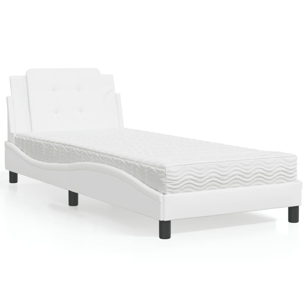 vidaXL Bedframe zonder matras "Zadar" kunstleer zwart 80x200 cm